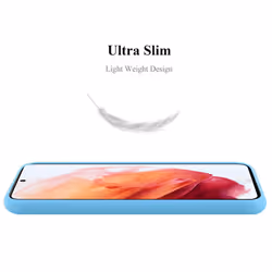 Cadorabo Case for Samsung Galaxy S21 5G Cover Protection TPU Silicone Gel Back case - CANDY BLUE