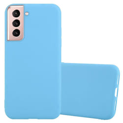 Cadorabo Case for Samsung Galaxy S21 PLUS Cover Protection TPU Silicone Gel Back case - CANDY BLUE