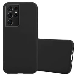 Cadorabo Case for Samsung Galaxy S21 ULTRA Cover Protection TPU Silicone Gel Back case - CANDY BLACK