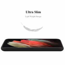 Cadorabo Case for Samsung Galaxy S21 ULTRA Cover Protection TPU Silicone Gel Back case - CANDY BLACK