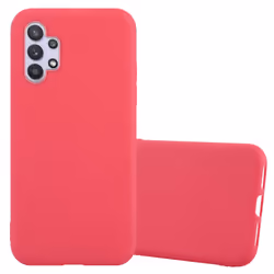 Cadorabo Case for Samsung Galaxy A32 5G Cover Protection TPU Silicone Gel Back case - CANDY RED