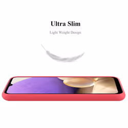 Cadorabo Case for Samsung Galaxy A32 5G Cover Protection TPU Silicone Gel Back case - CANDY RED