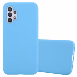Cadorabo Case for Samsung Galaxy A32 5G Cover Protection TPU Silicone Gel Back case - CANDY BLUE
