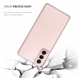 Cadorabo Case for Samsung Galaxy S21 Plus Cover Transparent Protection TPU Silicone Gel