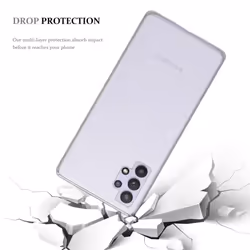 Cadorabo Case for Samsung Galaxy A32 5G Cover Transparent Protection TPU Silicone Gel