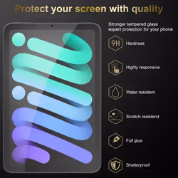Cadorabo 3x Tempered Glass for Apple iPad MINI 4 Protection Film 3D Touch for 9H Hardness Bulletproof Display Saver