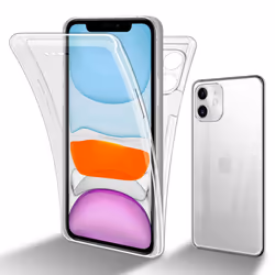 Cadorabo Case for Apple iPhone 11 360 Full Body Mobile Phone Case Front and Back Screen Protection All-Round Protective Cover