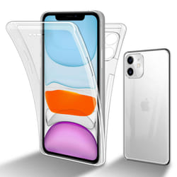 Cadorabo Case for Apple iPhone 11 360 Full Body Mobile Phone Case Front and Back Screen Protection All-Round Protective Cover