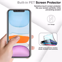 Cadorabo Case for Apple iPhone 11 360 Full Body Mobile Phone Case Front and Back Screen Protection All-Round Protective Cover