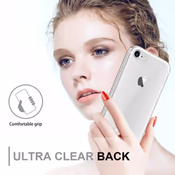 Cadorabo Case for Apple iPhone 7 / 7S / 8 / SE 2020 360 Full Body Mobile Phone Case Front and Back Screen Protection All-Round Protective Cover