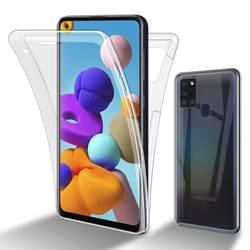 Cadorabo Case for Samsung Galaxy A21s 360 Full Body Mobile Phone Case Front and Back Screen Protection All-Round Protective Cover