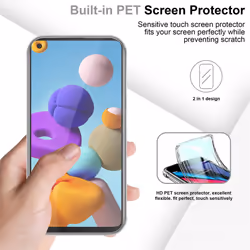 Cadorabo Case for Samsung Galaxy A21s 360 Full Body Mobile Phone Case Front and Back Screen Protection All-Round Protective Cover