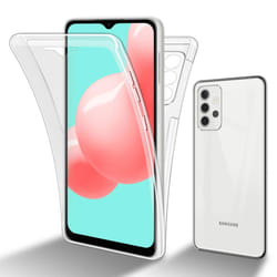 Cadorabo Case for Samsung Galaxy A32 4G 360 Full Body Mobile Phone Case Front and Back Screen Protection All-Round Protective Cover