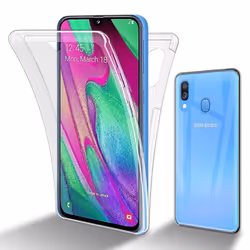 Cadorabo Case for Samsung Galaxy A40 360 Full Body Mobile Phone Case Front and Back Screen Protection All-Round Protective Co ...
