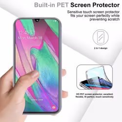 Cadorabo Case for Samsung Galaxy A40 360 Full Body Mobile Phone Case Front and Back Screen Protection All-Round Protective Cover