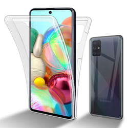 Cadorabo Case for Samsung Galaxy A51 5G 360 Full Body Mobile Phone Case Front and Back Screen Protection All-Round Protective Cover