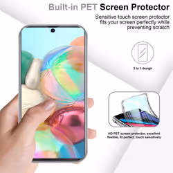 Cadorabo Case for Samsung Galaxy A51 5G 360 Full Body Mobile Phone Case Front and Back Screen Protection All-Round Protective Cover