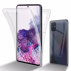 Cadorabo Case for Samsung Galaxy A71 4G 360 Full Body Mobile Phone Case Front and Back Screen Protection All-Round Protective ...