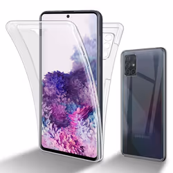 Cadorabo Case for Samsung Galaxy A71 5G 360 Full Body Mobile Phone Case Front and Back Screen Protection All-Round Protective ...