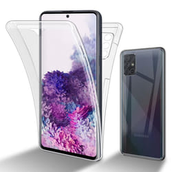 Cadorabo Case for Samsung Galaxy A71 5G 360 Full Body Mobile Phone Case Front and Back Screen Protection All-Round Protective Cover
