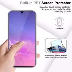 Cadorabo Case for Samsung Galaxy A91 / S10 LITE / M80s 360 Full Body Mobile Phone Case Front and Back Screen Protection All-Round Protective Cover