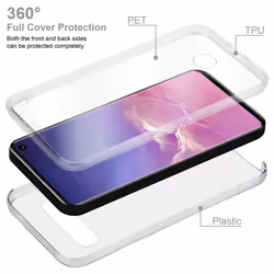 Cadorabo Case for Samsung Galaxy S10 360 Full Body Mobile Phone Case Front and Back Screen Protection All-Round Protective Cover