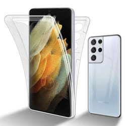Cadorabo Case for Samsung Galaxy S21 ULTRA 360 Full Body Mobile Phone Case Front and Back Screen Protection All-Round Protective Cover