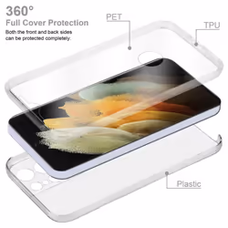 Cadorabo Case for Samsung Galaxy S21 ULTRA 360 Full Body Mobile Phone Case Front and Back Screen Protection All-Round Protective Cover