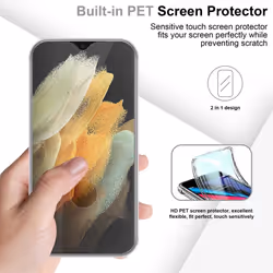 Cadorabo Case for Samsung Galaxy S21 ULTRA 360 Full Body Mobile Phone Case Front and Back Screen Protection All-Round Protective Cover