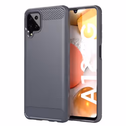 Cadorabo Case for Samsung Galaxy A12 / M12 Cover Protection back case TPU Silicone Carbon - GREY