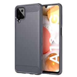Cadorabo Case for Samsung Galaxy A12 / M12 Cover Protection back case TPU Silicone Carbon - GREY