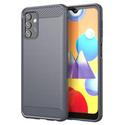 Cadorabo Case for Samsung Galaxy A32 5G Cover Protection back case TPU Silicone Carbon - GREY