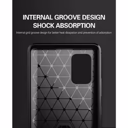 Cadorabo Case for Samsung Galaxy A71 4G Cover Protection back case TPU Silicone Carbon - GREY