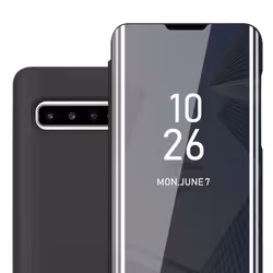 Cadorabo Case for Samsung Galaxy S10 5G Cover Book Wallet Protection PU Leather Flip Magnetic Smart View Etui - Black