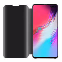 Cadorabo Case for Samsung Galaxy S10 5G Cover Book Wallet Protection PU Leather Flip Magnetic Smart View Etui - Black