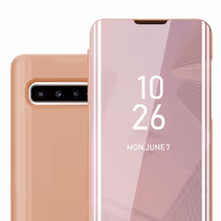 Cadorabo Case for Samsung Galaxy S10 5G Cover Book Wallet Protection PU Leather Flip Magnetic Smart View Etui - PINK