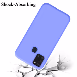 Cadorabo Case for Samsung Galaxy A21s Cover Protection TPU Silicone Gel - LIQUID LIGHT PURPLE
