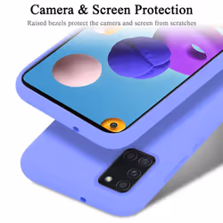 Cadorabo Case for Samsung Galaxy A21s Cover Protection TPU Silicone Gel - LIQUID LIGHT PURPLE