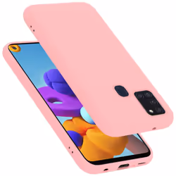 Cadorabo Case for Samsung Galaxy A21s Cover Protection TPU Silicone Gel - LIQUID PINK