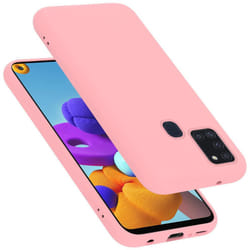 Cadorabo Case for Samsung Galaxy A21s Cover Protection TPU Silicone Gel - LIQUID PINK