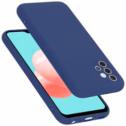 Cadorabo Case for Samsung Galaxy A32 4G Cover Protection TPU Silicone Gel - LIQUID BLUE