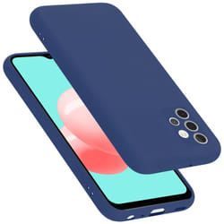 Cadorabo Case for Samsung Galaxy A32 4G Cover Protection TPU Silicone Gel - LIQUID BLUE