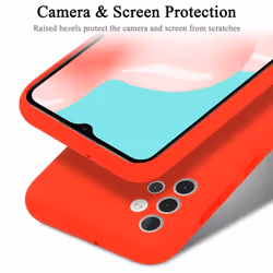 Cadorabo Case for Samsung Galaxy A32 4G Cover Protection TPU Silicone Gel - LIQUID RED