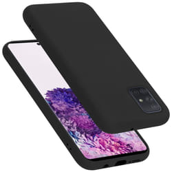 Cadorabo Case for Samsung Galaxy A51 5G Cover Protection TPU Silicone Gel - LIQUID BLACK