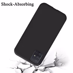 Cadorabo Case for Samsung Galaxy A51 5G Cover Protection TPU Silicone Gel - LIQUID BLACK