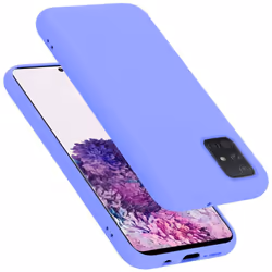 Cadorabo Case for Samsung Galaxy A51 5G Cover Protection TPU Silicone Gel - LIQUID LIGHT PURPLE