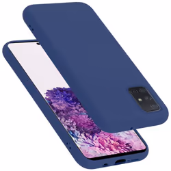 Cadorabo Case for Samsung Galaxy A51 5G Cover Protection TPU Silicone Gel - LIQUID BLUE