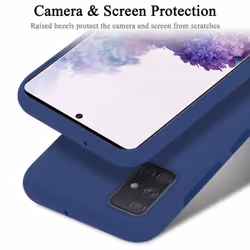 Cadorabo Case for Samsung Galaxy A51 5G Cover Protection TPU Silicone Gel - LIQUID BLUE