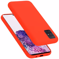 Cadorabo Case for Samsung Galaxy A51 5G Cover Protection TPU Silicone Gel - LIQUID RED