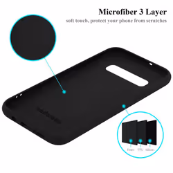 Cadorabo Case for Samsung Galaxy S10 PLUS Cover Protection TPU Silicone Gel - LIQUID BLACK